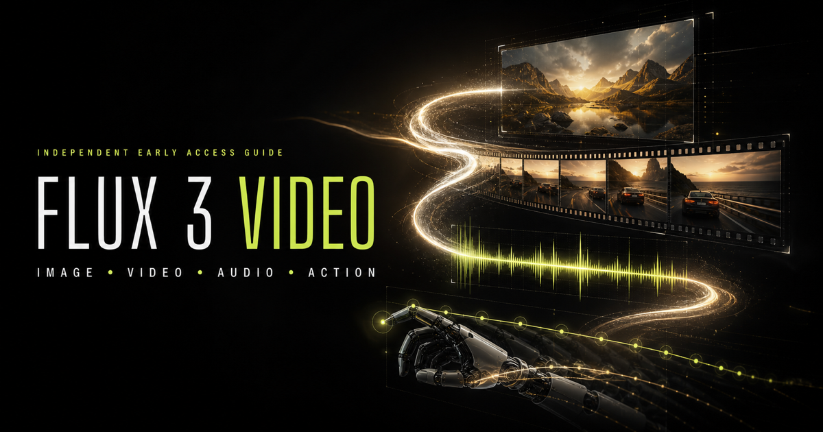 FLUX 3: Everything We Know About Video, Audio, Image, and Action